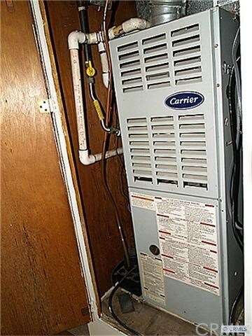 Carrier forced air heater and central air conditio
