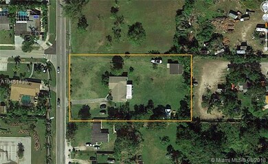 Aerial view, 1.25 acre parcel (zoned residential, 