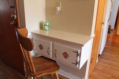 Charming built-in desk in kitchen