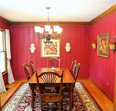 Formal Dining Room with chandelier