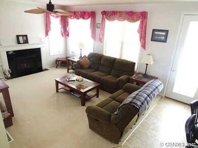 Family Room Large Family Room with Fireplace and V
