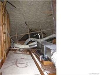 Foam in attic