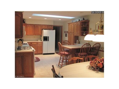 A view of the kitchen from the dining area