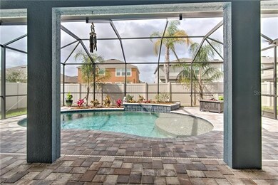 Screened Lanai with Brick Pavers 