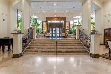 The elegant main lobby is a gathering place for re