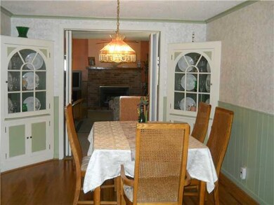 Dining Room Formal dining room with corner cabinet