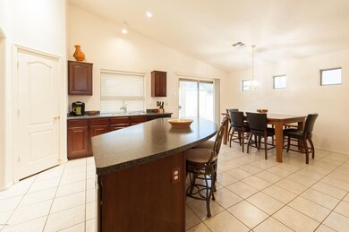Kitchen and dining area