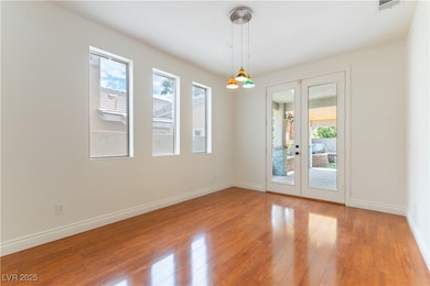 dining area featuring french doors to outdoor pati
