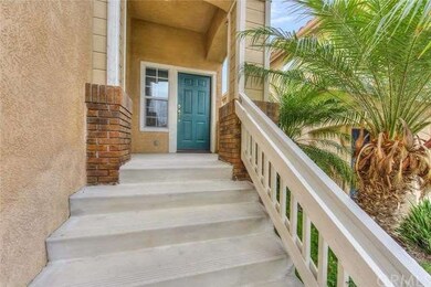 Brick accents leading to front entrance.