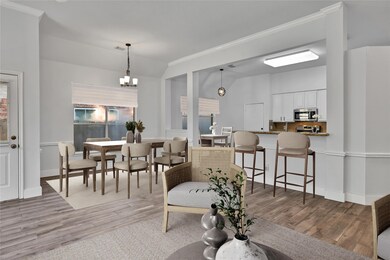 The dining area is a great space for enjoying family and guests around your table.