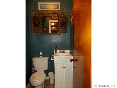 Bathroom 1/2 bath off from the kitchen area