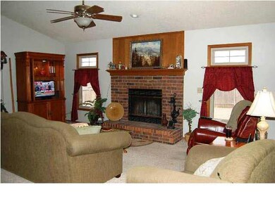 View 2 of living room is taken from front door. No