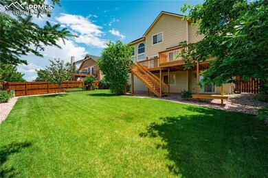 Aerial perspective of the backyard