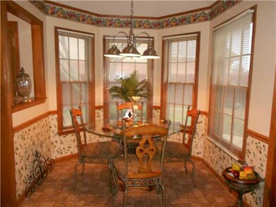 Enjoy your morning coffee in this tiled breakfast 