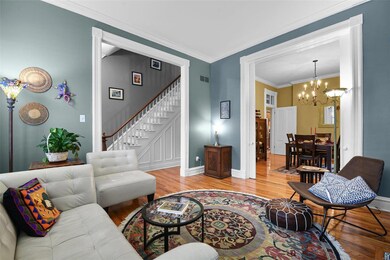 View to the Dining Room and Front Staircase