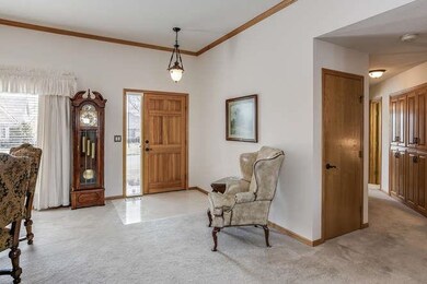 Tiled foyer.