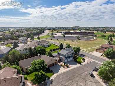 Aerial view showing proximity to middle school