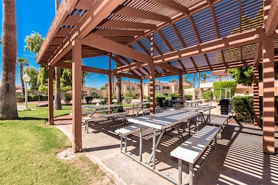 View of patio with a pergola