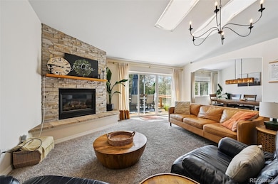 Walk Out to deck and open concept dining room.