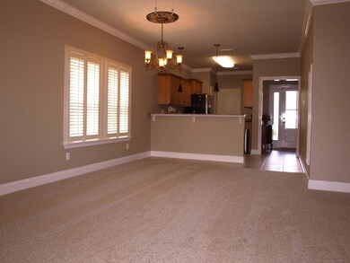 View from the Family Room into the kitchen