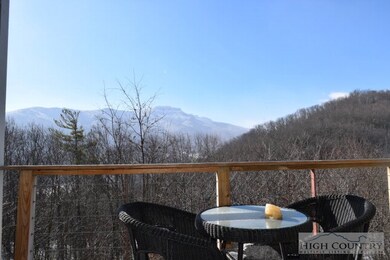 View of Grandfather Mountain from rear deck...How fun is that?