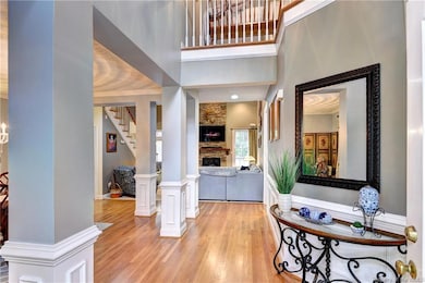 Walk into a two story front Foyer