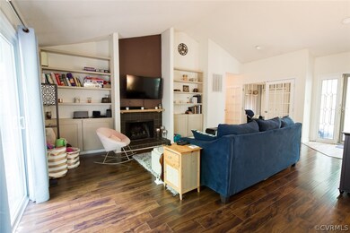 The Family Room also includes a vaulted ceiling an