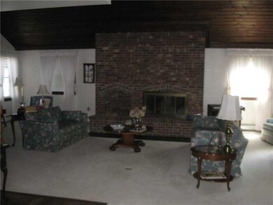 Living Room. Living Room With Fireplace