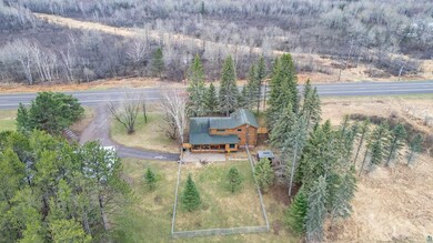 Aerial view with a rural view