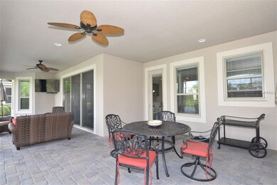 Extended brick paved lanai, NEWER SUN SHADE & CUST