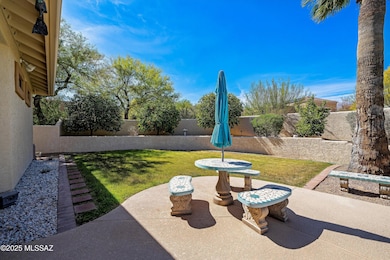 Rear yard entertainment area