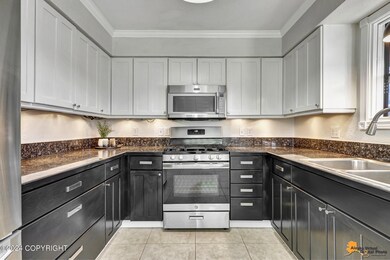 Kitchen with under-cabinet lighting...