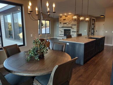 DINING TO KITCHEN AND LIVING