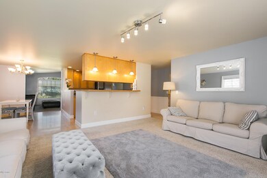 Living Room to Dining and Kitchen
