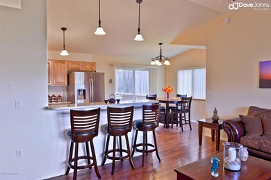 Breakfast bar dining area
