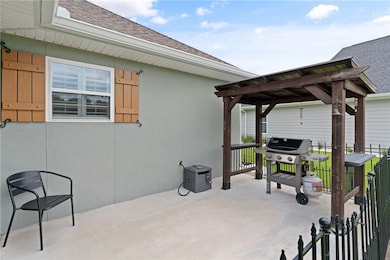 Fenced Grilling Patio