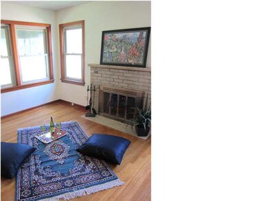 Living room, hearth area