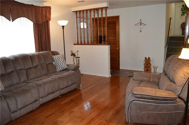 Beautiful hardwoods in living room