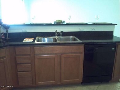 Kitchen with granite countertops