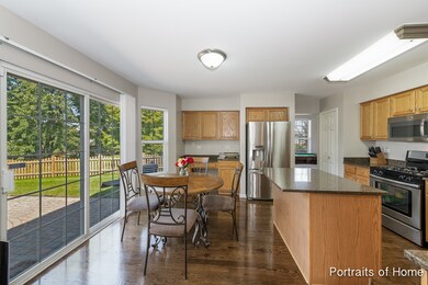 Eating space plus convenient built in desk area.