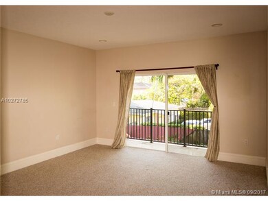Spacious master bedroom with its one balcony
