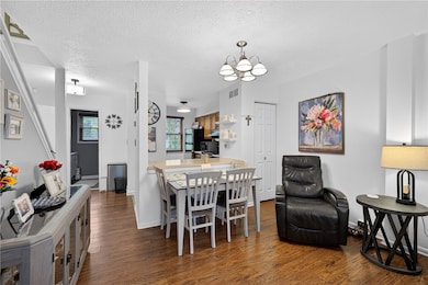 Dining room and kitchen