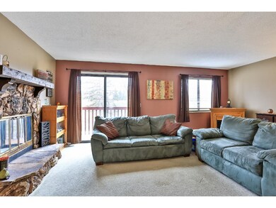 Living room opens to back deck