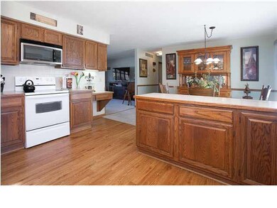 Kitchen offers lots of cabinets & counterspace
