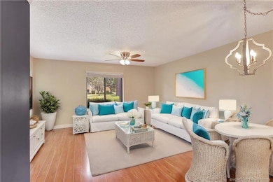 Virtually Staged Living Room/Dining Area