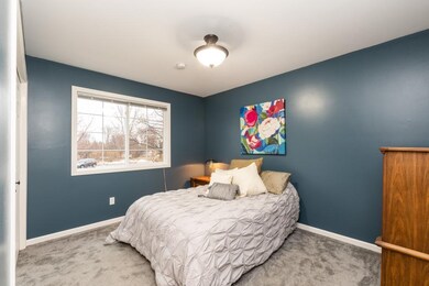Bedroom on main living area with large closet.