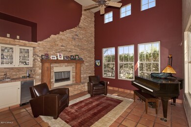 Wonderful living room with fireplace