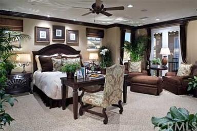 The picture is of a model home and does not direct
