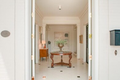 Entryway-Granite Keys in Honed Limestone Flooring