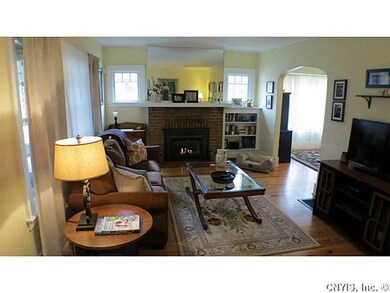 Living Room. Gleaming hardwood floors in the livin